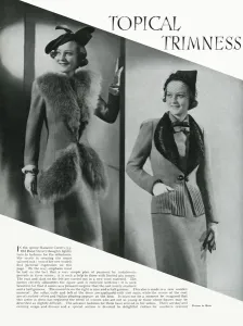 Suits Prints: Smart taiored suits 1937