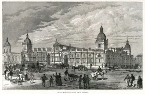 Market Prints: Smithfield Poultry Market, London 1875
