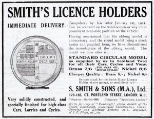 Driving Prints: Smiths Vehicle Licence Holders
