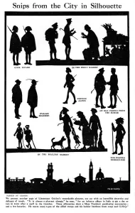 Silhouettes Prints: Snips from the City in Silhouette by H. L. Oakley