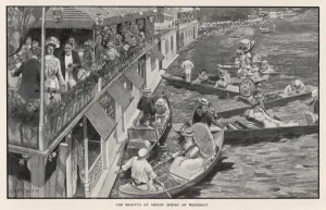 Canoes Prints: Social / Henley Boats 1901