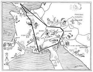 European Prints: Social map of the Continent
