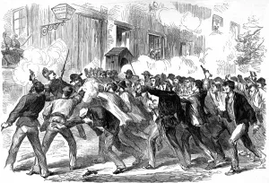 26th Prints: Socialists attacking the Fire-Station, Belleville; Franco-Pr