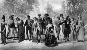 Maugham Prints: Society at a costume ball, 1912