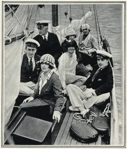 Sailing Prints: Society at Cowes - on board the Solace