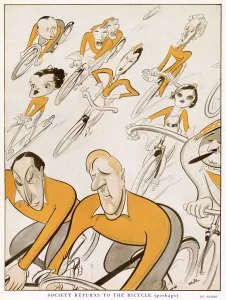 Argyll Prints: Society Returns to the Bicycle by Hynes