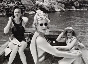 Summer Prints: Society on a speedboat at Monte Carlo