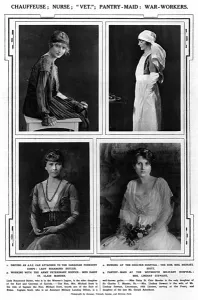 Services Prints: Society war-workers, 1918