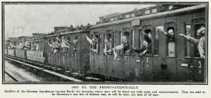 Windows Prints: Soldiers of German Landsturm leave Berlin, WW1