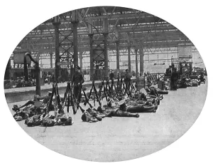 Declaration Prints: Soldiers at Waterloo Station