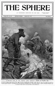 Smoke Prints: Soldiers on Western Front with gas masks, WW1