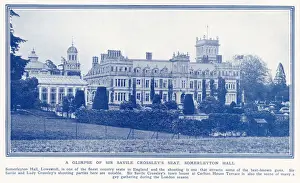 Gardens Prints: Somerleyton Hall, Lowestoft - Seat of Sir Savile Crossley - a fine country house
