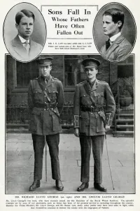 Welsh Prints: Sons of famous fathers, WW1