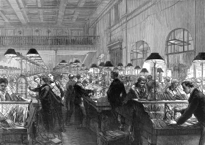 13th Prints: Sorting room at the General Post Office