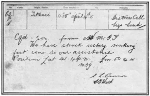 Letters Prints: SOS message from Titanic