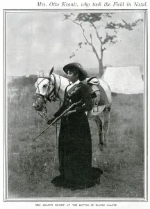 Military Prints: South African female soldier in the Boer War 1900