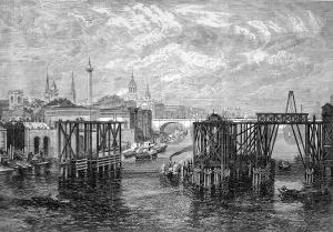 Works Prints: South Eastern Companys works on the river