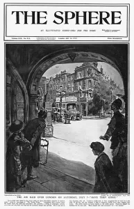 Sheltering Prints: Sphere cover - Air Raid over London
