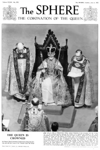 1953 Prints: The Sphere Front Cover: The Coronation of Queen Elizabeth II
