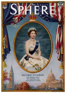 Queen Elizabeth II Prints: The Sphere cover, October 1957