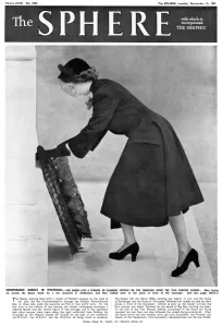 Shortly Prints: Sphere front cover: Queen on Remembrance Sunday 1952
