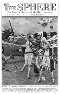 Aeroplane Prints: The Sphere cover - RAF Display at Hendon by Matania