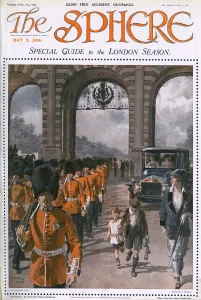 Matania Prints: The Sphere London Season cover by Matania