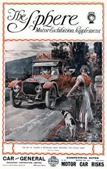 Tourism Prints: Sphere Motor Exhibition Supplement - motoring tour of Italia
