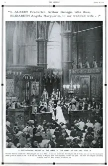 Bowes Prints: The Sphere Royal Marriage Number 1923- wedding ceremony