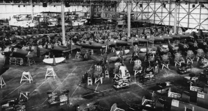 Air Plane Prints: Spitfires under construction, 1939