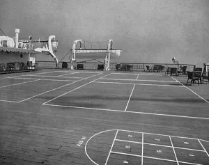 Cruise Prints: The sports deck on board the Reina del Pacifico cruise ship