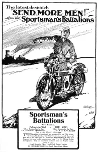 Cyclist Prints: Sportsmans Battalions, 1915