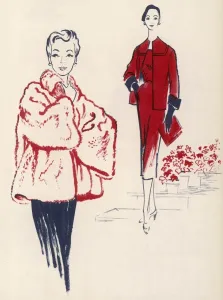 Jersey Prints: For Spring Outdoors, fashions for 1954