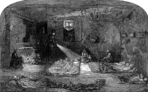 Floor Prints: Squalid interior of a London lodging house