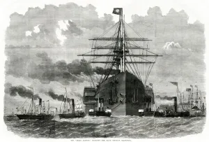 1850s Prints: SS Great Eastern - opposite Blackwall 1859