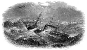 Atlantic Prints: SS Great Western in a Heavy Gale, North Atlantic, 1846