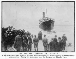 Crime Prints: SS Megantic arriving in Liverpool