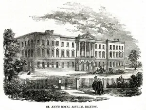 1850s Prints: St. Anns Royal Asylum, Brixton 1857
