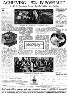 Workshops Prints: St Dunstans Hostel advertisement, WW1