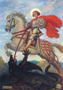 Mounted Prints: St. George patron saint of England