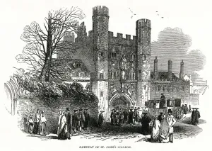 College Prints: St Johns College Gateway 1847