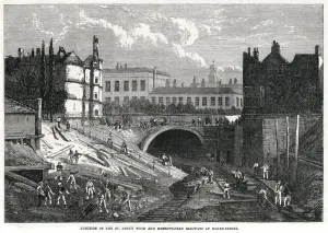 1868 Prints: St Johns Wood and Metropolitan railways 1868