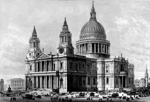 1883 Prints: St. Pauls Cathedral, London, 1883