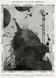 Builders Prints: St Pauls constractor, by William Heath Robinson
