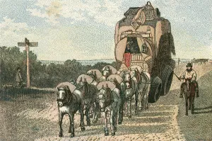 Goods Prints: Stage Wagon, Early C19