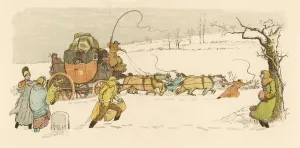 Pull Prints: Stagecoach in Snow