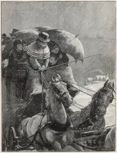 Wrap Prints: Stagecoach in the snow