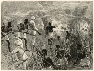 Armed Prints: Stanley in Africa: the vanguard attacked