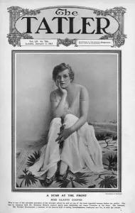 Concert Prints: A Star at the Front - Gladys Cooper on Tatler front cover, 1