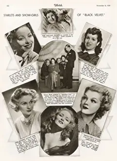 Wartime Prints: Starlets and show-girls of Black Velvet at London Hippodrome
